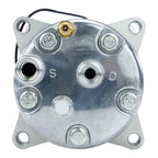 Sanden 5H14 508 Style A/C Compressor with Clutch - 12V 8 Groove Horizontal Port Ear Mount, R134a PAG100 7oz Oil Auto Air Conditioning Replacement Compressor