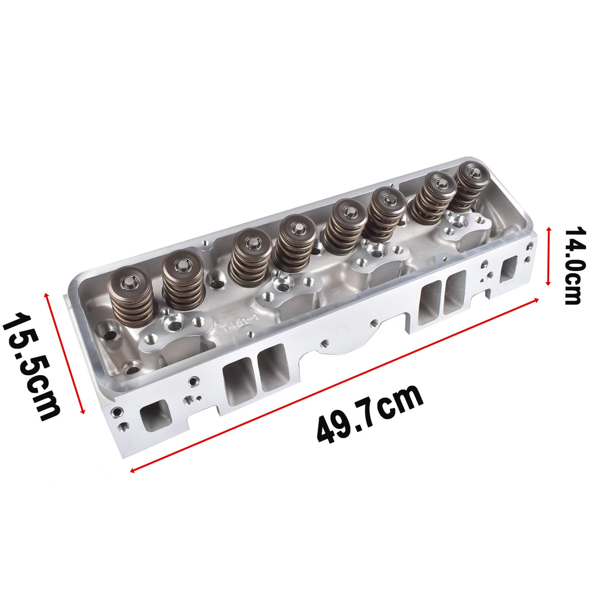 190cc Aluminum Cylinder Head Assembly - Fits Chevrolet 327 350 383 Small Block V8