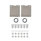 3-11/16" Polished Aluminum Tall Half-Finned Valve Covers - Fits 1962–1985 Ford 289 302 351W SBF V8