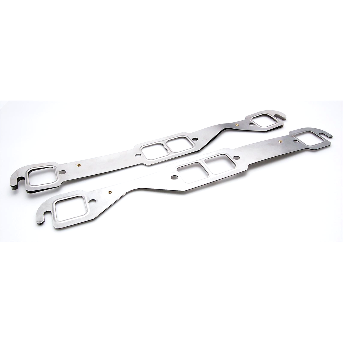 Stainless Steel Exhaust Manifold Gaskets - Fits Chevy SBC 283 302 305 V8 Engines