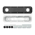 Black Finned Aluminum Valve Covers with Internal Baffles - 10 Bolt Design Fits 1992+ Chrysler Dodge Magnum 5.2L 5.9L V8