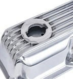3-1/2" Polished Finned Aluminum Valve Covers - Fits 1992-Up Chrysler Magnum 5.2L 5.9L V8