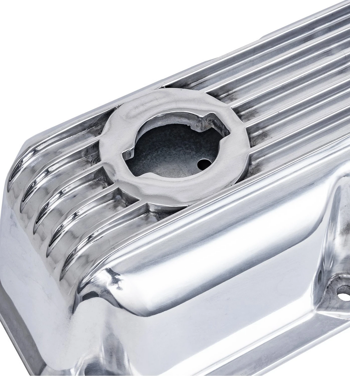 3-1/2" Polished Finned Aluminum Valve Covers - Fits 1992-Up Chrysler Magnum 5.2L 5.9L V8