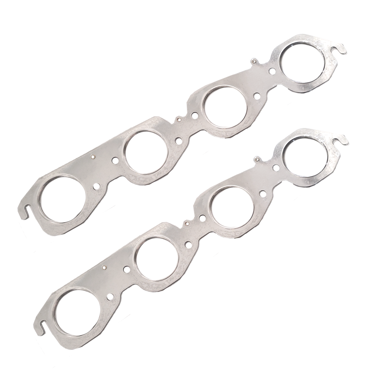 2.25" MLS Round-Port Exhaust Header Gaskets - Fits Chevy Big Block V8 Engines
