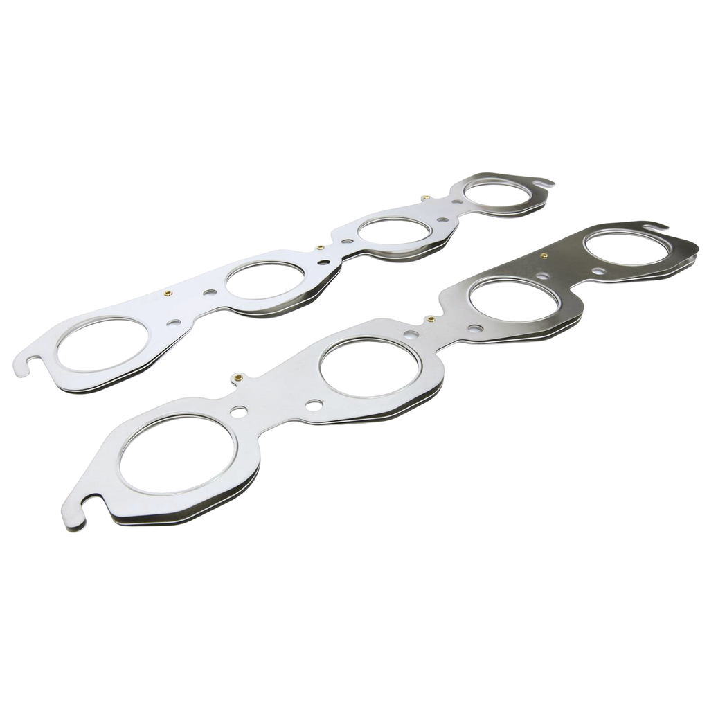 2.25" MLS Round-Port Exhaust Header Gaskets - Fits Chevy Big Block V8 Engines