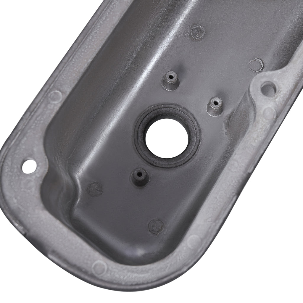 3-1/2" Black Finned Aluminum Valve Covers - Fits 1967–1991 Chrysler 318 340 360 Small Block V8