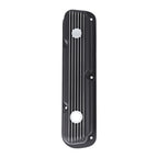 3-1/2" Black Finned Aluminum Valve Covers - Fits 1967–1991 Chrysler 318 340 360 Small Block V8