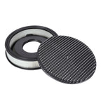 14 x 3" Black Aluminum Finned Air Cleaner - Fits Holley Edelbrock Carter Rochester 5-1/8" Carburetors