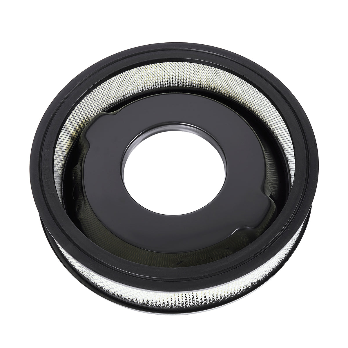 14 x 3" Black Aluminum Finned Air Cleaner - Fits Holley Edelbrock Carter Rochester 5-1/8" Carburetors
