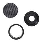 14 x 3" Black Aluminum Finned Air Cleaner - Fits Holley Edelbrock Carter Rochester 5-1/8" Carburetors