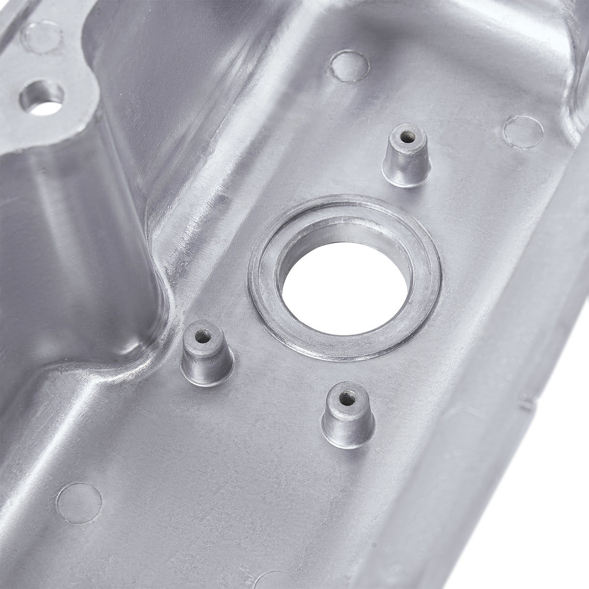 3-1/2" Polished Finned Aluminum Valve Covers - Fits 1967–1991 Chrysler 318 340 360 Small Block V8