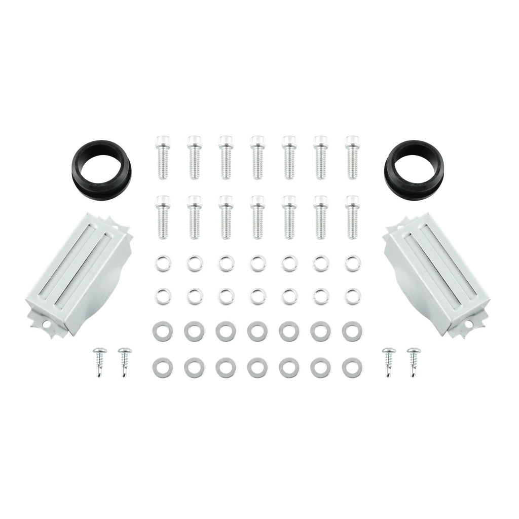 3-11/16" Polished Cast Aluminum Tall Full-Finned Valve Covers - Fits Chevy 396 402 427 Big Block V8