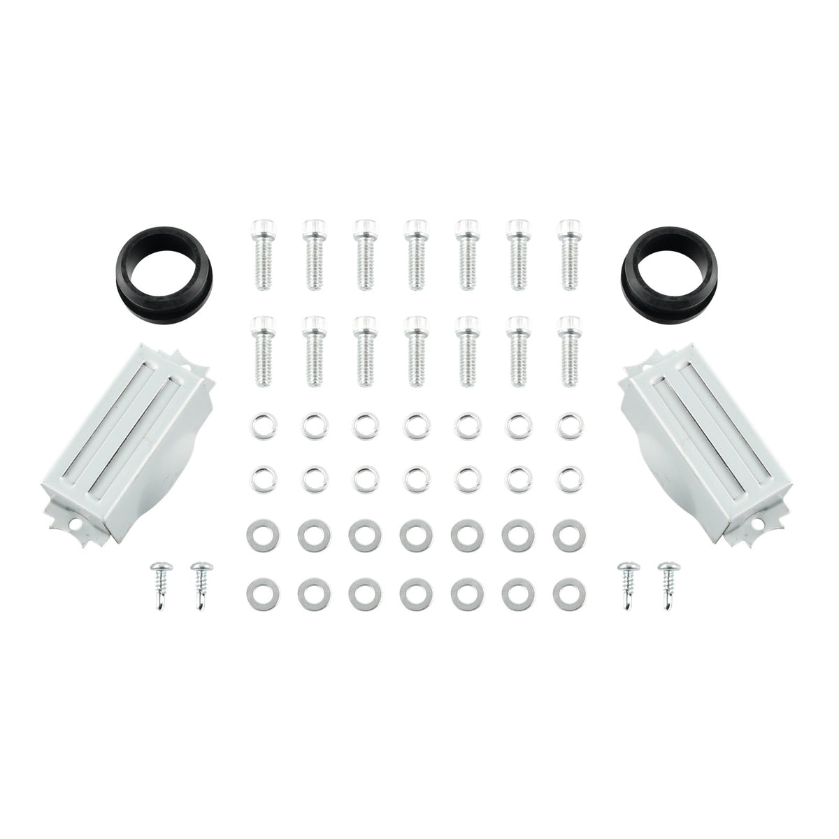 3-11/16" Polished Cast Aluminum Tall Full-Finned Valve Covers - Fits Chevy 396 402 427 Big Block V8
