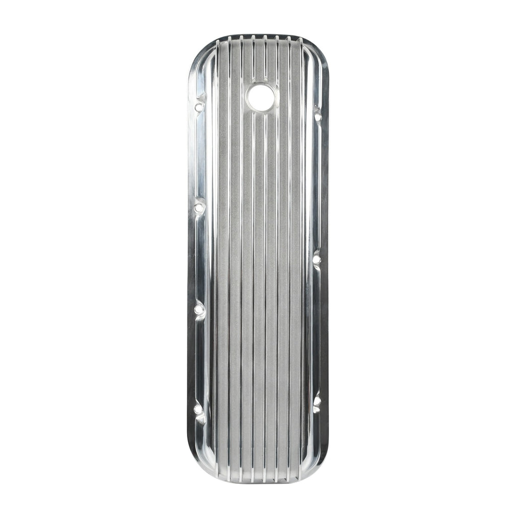 3-11/16" Polished Cast Aluminum Tall Full-Finned Valve Covers - Fits Chevy 396 402 427 Big Block V8