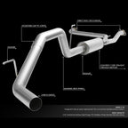 3" Stainless Steel Catback Exhaust System - Fits 2004–2015 Nissan Titan