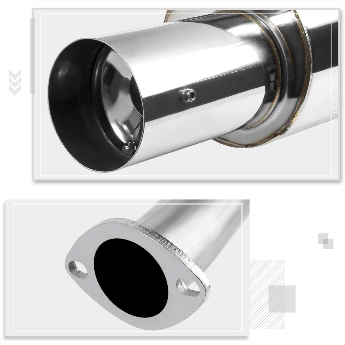 3.5" Stainless Steel Catback Exhaust System - Fits 1990–1997 Mazda Miata MX-5 NA 1.6L 1.8L