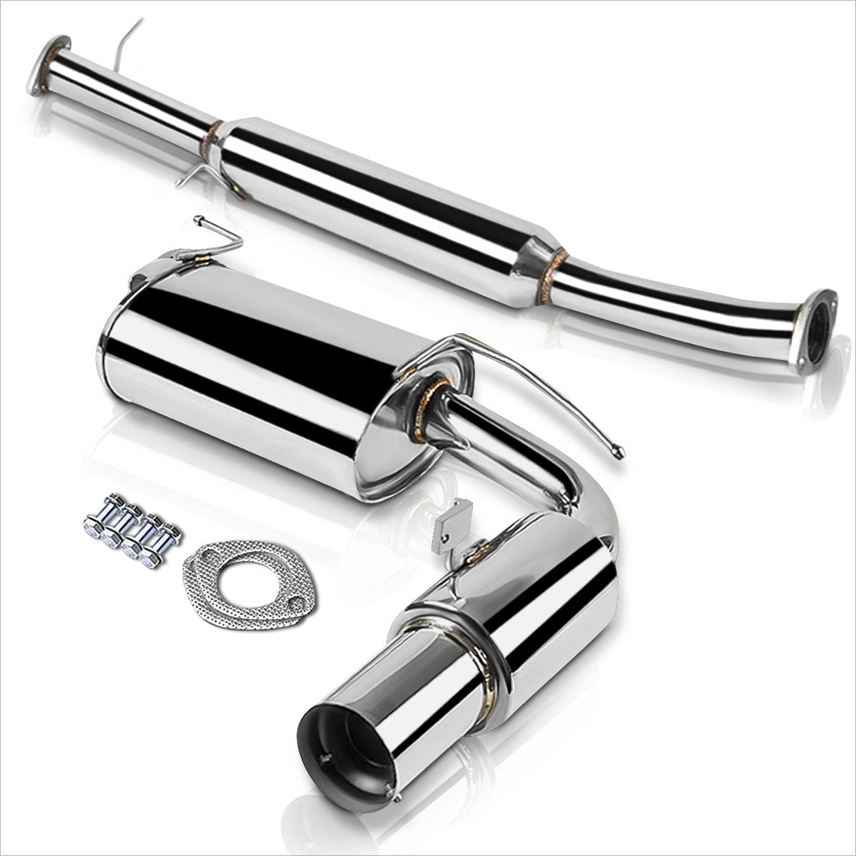 3.5" Stainless Steel Catback Exhaust System - Fits 1990–1997 Mazda Miata MX-5 NA 1.6L 1.8L