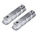 3-1/2" Polished Finned Aluminum Valve Covers - Fits 1992-Up Chrysler Magnum 5.2L 5.9L V8