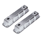 3-1/2" Polished Finned Aluminum Valve Covers - Fits 1992-Up Chrysler Magnum 5.2L 5.9L V8