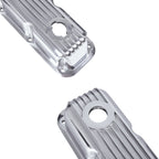 3-1/2" Polished Finned Aluminum Valve Covers - Fits 1992-Up Chrysler Magnum 5.2L 5.9L V8