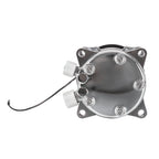 24V Chrome 2-Groove V-Belt Aluminum 508 Style A/C Compressor with Clutch - Fits Universal R134a A/C Systems