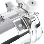24V Chrome 2-Groove V-Belt Aluminum 508 Style A/C Compressor with Clutch - Fits Universal R134a A/C Systems