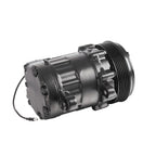 Black 6-Groove SD7 7176 Style A/C Compressor with Clutch - Fits Universal R134a A/C Systems