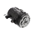 Black 6-Groove SD7 7176 Style A/C Compressor with Clutch - Fits Universal R134a A/C Systems