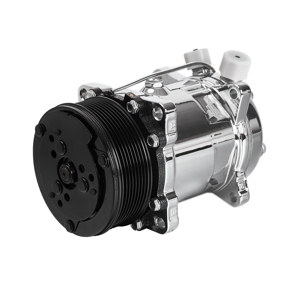 12V 8-Groove 5H14/508 Style A/C Compressor with Clutch - Fits Universal R134a A/C Systems