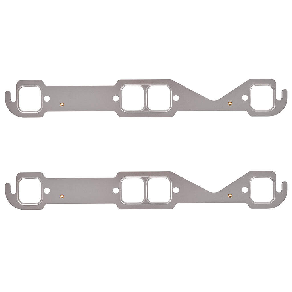 Stainless Steel Exhaust Manifold Gaskets - Fits Chevy SBC 283 302 305 V8 Engines