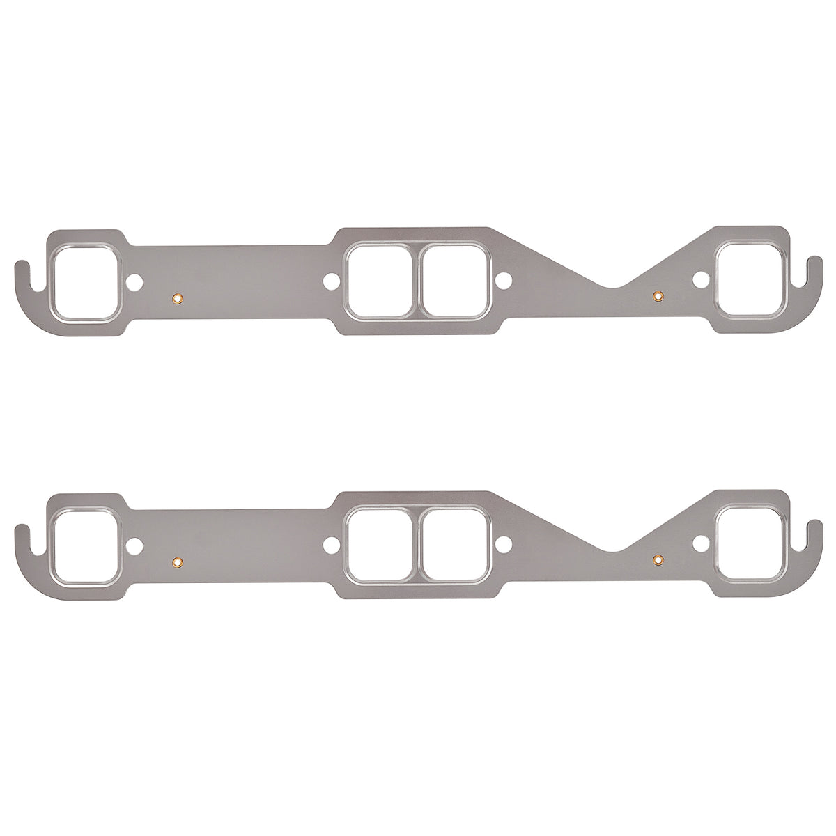 Stainless Steel Exhaust Manifold Gaskets - Fits Chevy SBC 283 302 305 V8 Engines