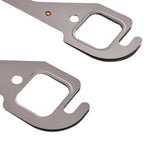 Stainless Steel Exhaust Manifold Gaskets - Fits Chevy SBC 283 302 305 V8 Engines