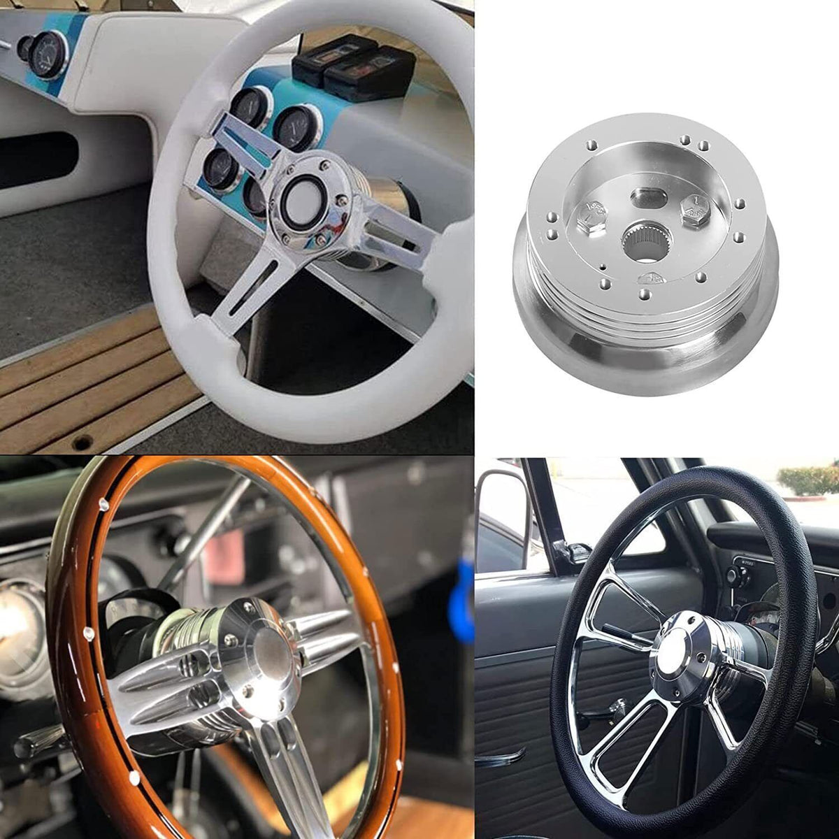 Steering Wheel Hub Adapter - Fits GM-Style Steering Column Splines