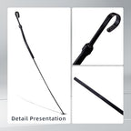 19" Black Flexible Stainless Steel Engine Oil Dipstick - Fits 1955-1979 Small Block Chevy V8 Engines