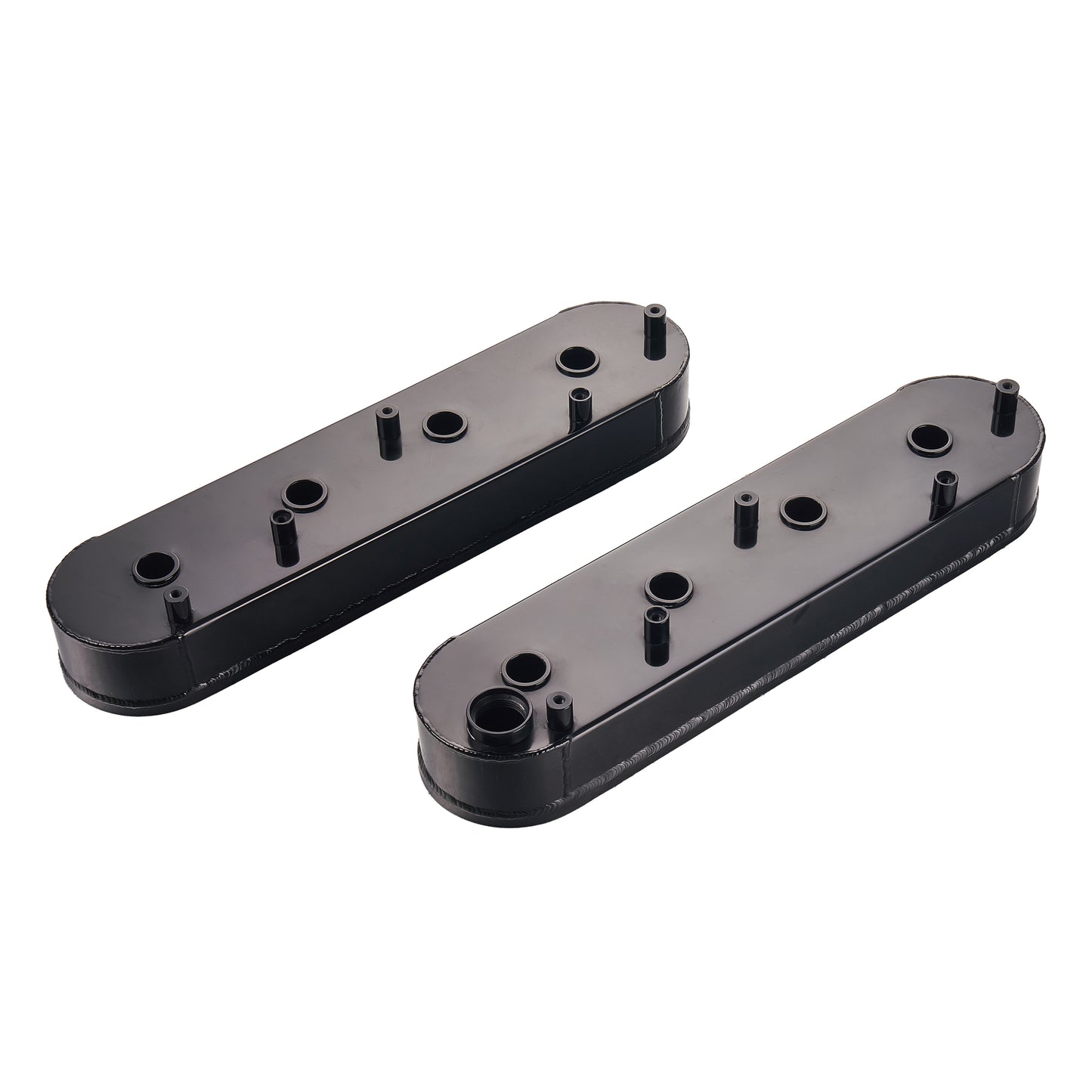 Fabricated Aluminum Valve Covers for Chevy LS Engines – w/ Coil Mounts, Clear/Black/Polished/Anodized（PVC8553BK）