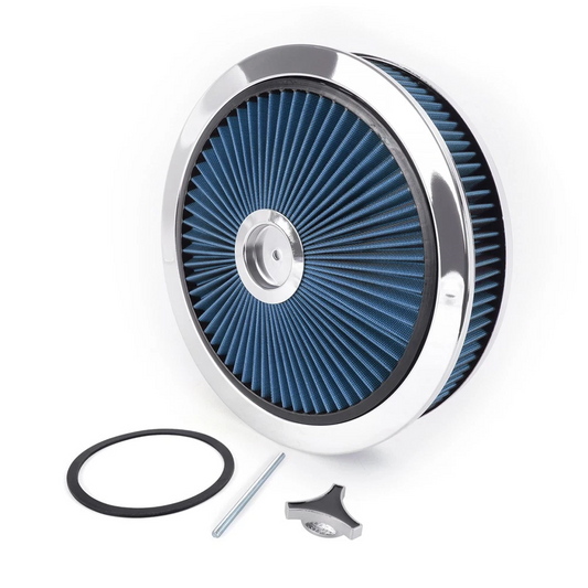 14" x 3" Round Super Flow Air Cleaner Washable Element Recessed Base（4330CBL）