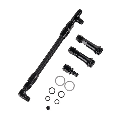 For 4150 Holley Carburetor 6AN Braided Dual Feed Carb Fuel Line Double Pump（FH005）