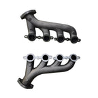 Shorty Hugger OEM-style Titanium Ceramic Coated Cast Iron Exhaust Manifold - Fits LS Swap 1970-1981 Chevy Camaro GM LS Engine