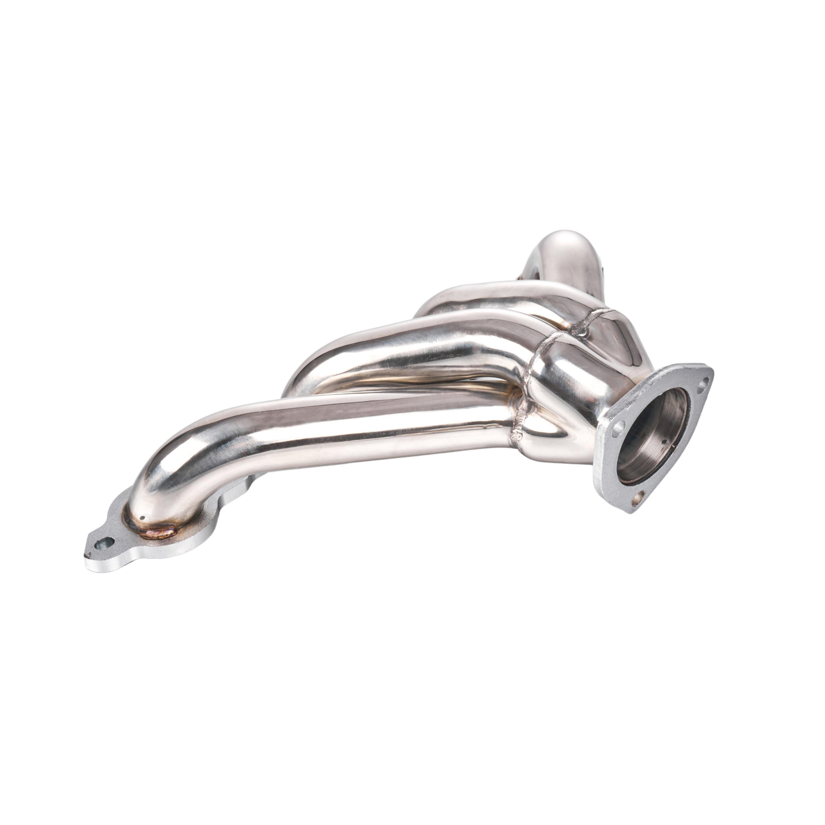 Block Hugger Silver Ceramic Coated 18-Gauge Mild Steel Exhaust Header Kit - Fits GM Gen III IV LS Engine Universal LS Swap Street Rods