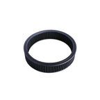 14" x 3" All Black Chrome Lid High Flow Air Cleaner Filter Kit - Fits SBC BBC 5-1/8" Neck