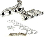 Long Tube Ceramic 304 Stainless Steel Exhaust Header Kit - Fits 1979-1993 Ford Mustang 5.0 V8 GT LX SVT
