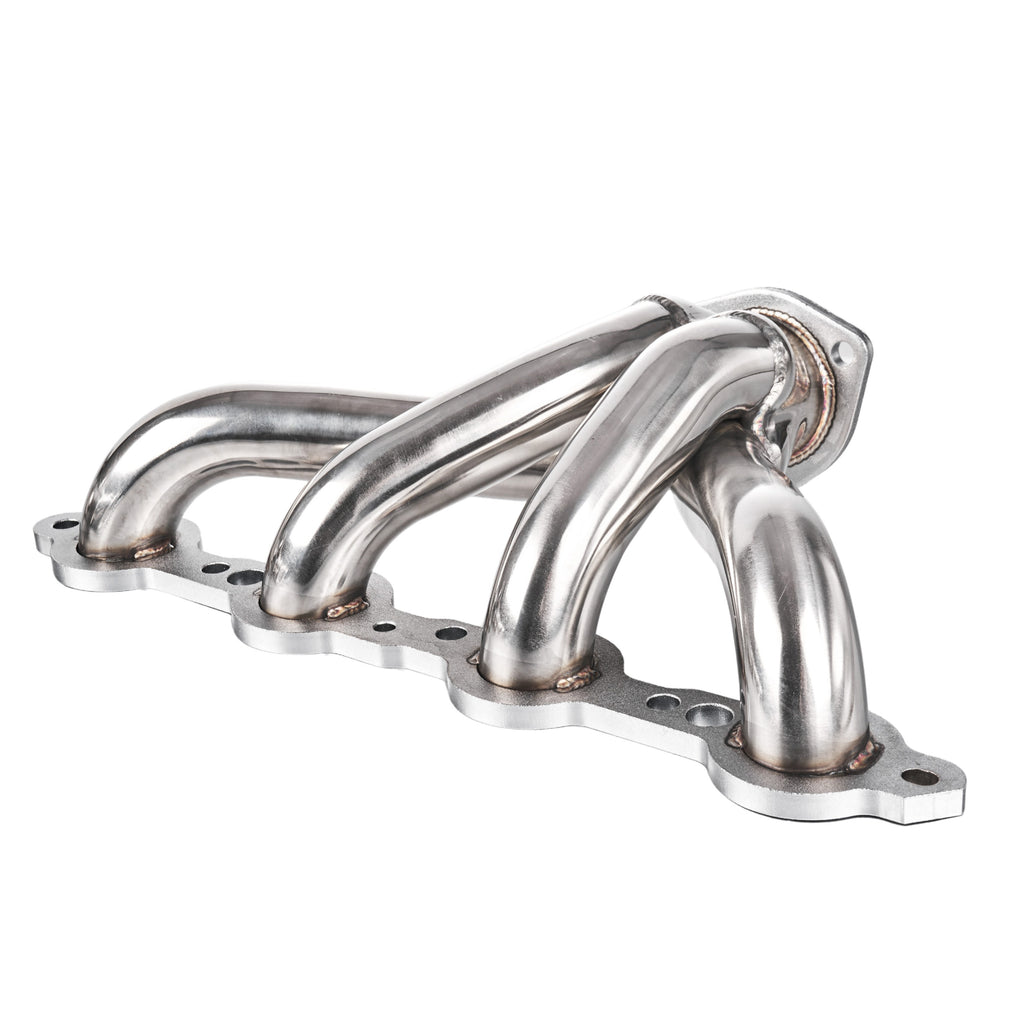 Block Hugger Silver Ceramic Coated 18-Gauge Mild Steel Exhaust Header Kit - Fits GM Gen III IV LS Engine Universal LS Swap Street Rods