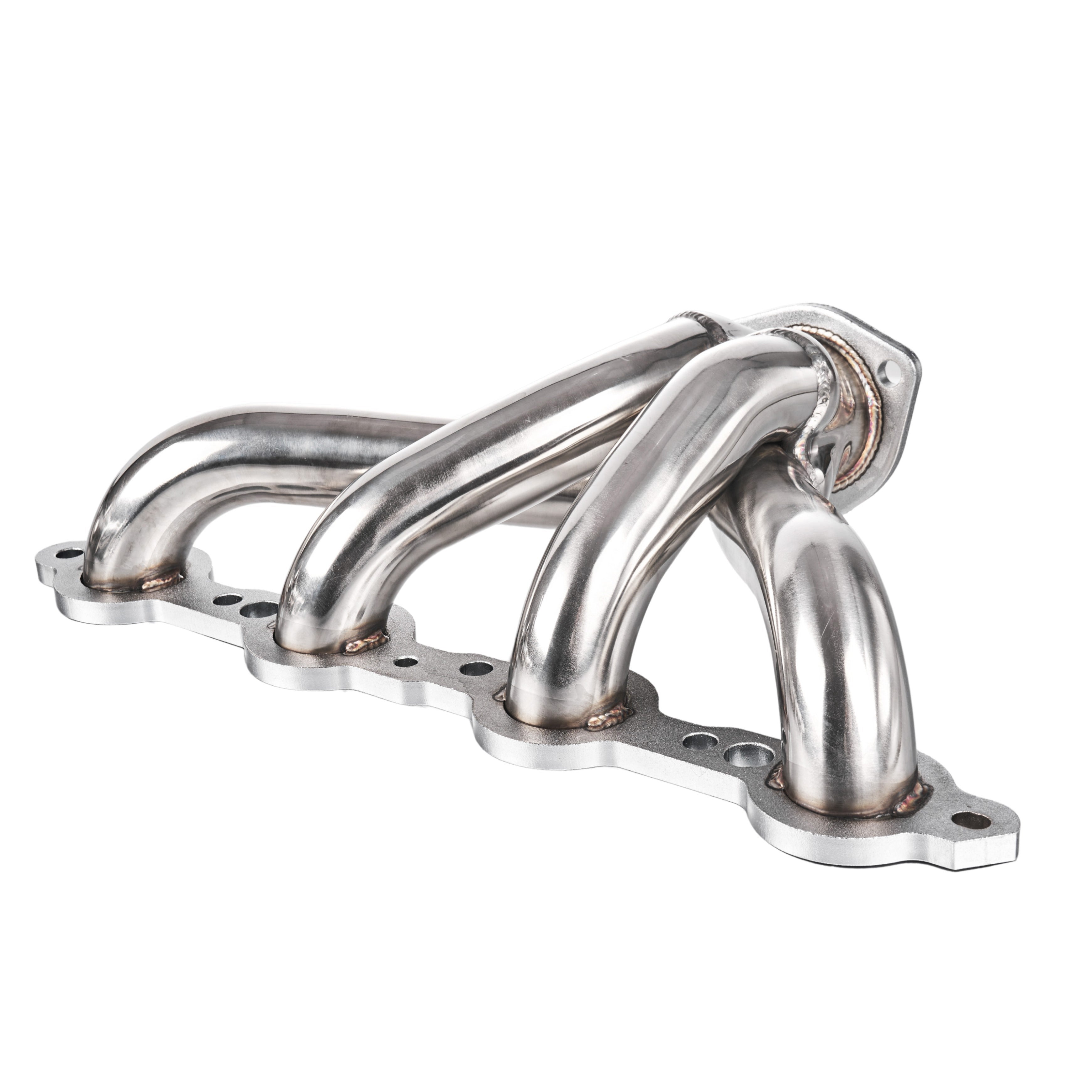Block Hugger Silver Ceramic Coated 18-Gauge Mild Steel Exhaust Header Kit - Fits GM Gen III IV LS Engine Universal LS Swap Street Rods
