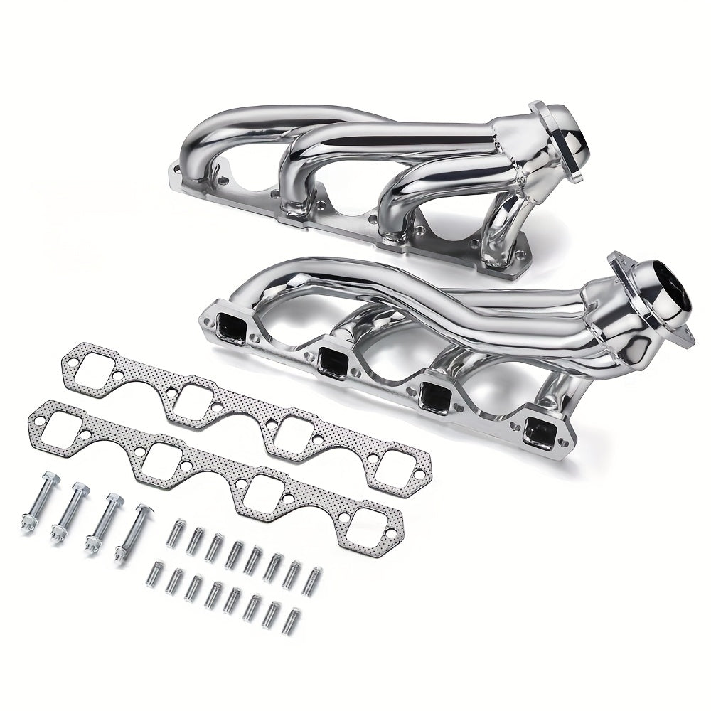Long Tube Ceramic 304 Stainless Steel Exhaust Header Kit - Fits 1979-1993 Ford Mustang 5.0 V8 GT LX SVT