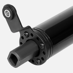 28" Black Stainless Steel Tilt Steering Column - Fits 1955-1959 Chevy GMC Trucks Automatic Floor Shift