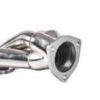 Block Hugger Silver Ceramic Coated 18-Gauge Mild Steel Exhaust Header Kit - Fits GM Gen III IV LS Engine Universal LS Swap Street Rods