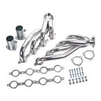 Shorty Ceramic Coated Exhaust Headers - Fits LS Swap Chevy S10 Blazer GMC Sonoma LS1 LS2 LS3 LS6
