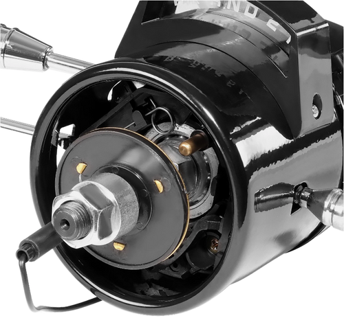 28" Black Stainless Steel Tilt Steering Column - Fits 1955-1959 Chevy GMC Trucks Automatic Floor Shift