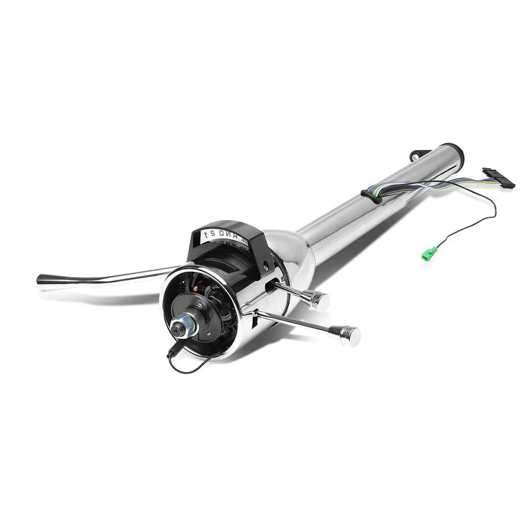 30" Chrome Stainless Steel Tilt Steering Column - Fits 1955-1959 Chevy GMC Trucks Automatic Floor Shift