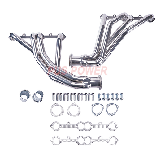Polished Stainless Steel Exhaust Headers for 1966-1987 Chevy/GMC C10 C20 K10 K20 - SBC 305/327